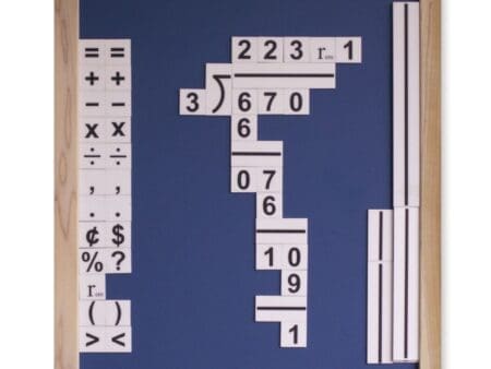 Math Window Basic Math Kit Large Print UEB Blue Board